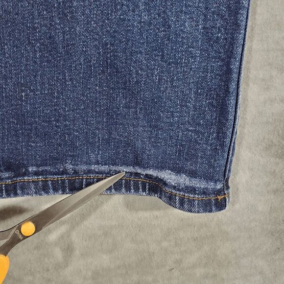 Lauren Ralph Lauren Jeans Womens 14 Blue Denim Flat Front Regular Fit Bootcut - Picture 3 of 11